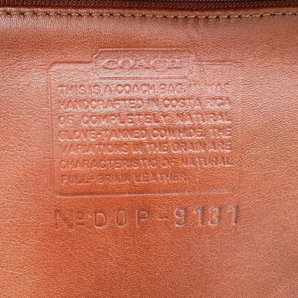 Vintage Coach 9131 Leather Shoulder Crossbody Brown Bag Purse Excellent - Picture 8 of 13